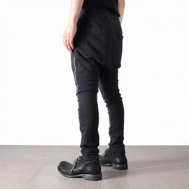 [SALE] 30%OFF　A.F ARTEFACT Damage Sweat Sarrouel Skinny　BLACK No.18