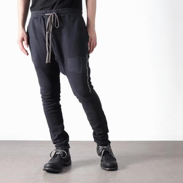 [SALE] 30%OFF　A.F ARTEFACT Damage Sweat Sarrouel Skinny　BLACK No.22