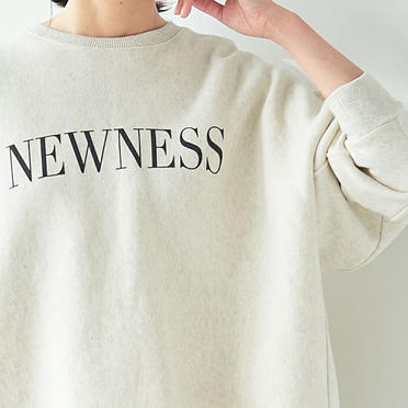 "NEWNESS"ロゴスウェットプルオーバー　OATMEAL No.7