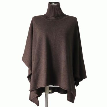 [SALE] 40%OFF　mizuiro ind poncho like high neck P/O　BROWN No.1