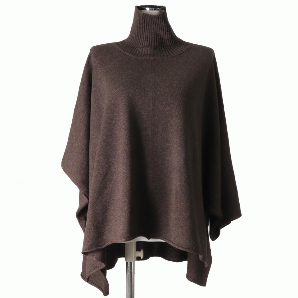 poncho like high neck P/O　BROWN