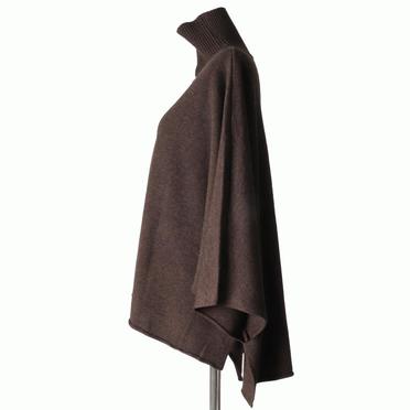 poncho like high neck P/O　BROWN No.3