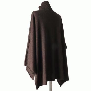 [SALE] 40%OFF　mizuiro ind poncho like high neck P/O　BROWN No.4