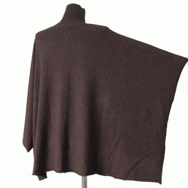 [SALE] 40%OFF　mizuiro ind poncho like high neck P/O　BROWN No.6