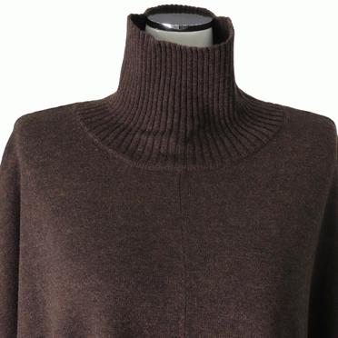 [SALE] 40%OFF　mizuiro ind poncho like high neck P/O　BROWN No.7