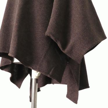 [SALE] 40%OFF　mizuiro ind poncho like high neck P/O　BROWN No.9