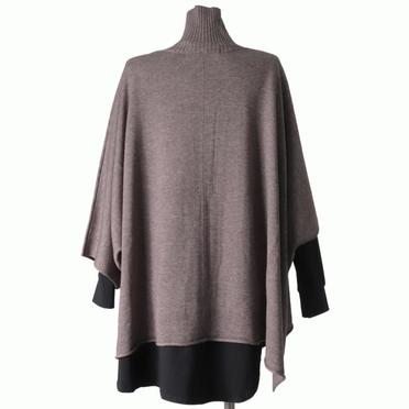 poncho like high neck P/O　BEIGE No.5