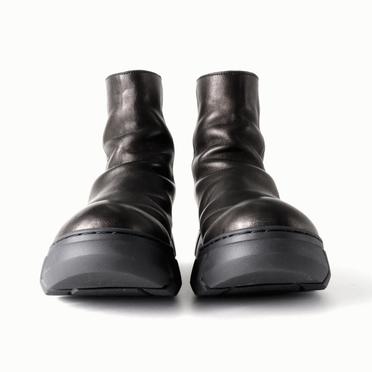 DRAPE BOOTS SNEAKERS　Burned Horse BLACK No.2