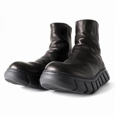 DRAPE BOOTS SNEAKERS　Burned Horse BLACK No.3