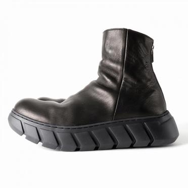 DRAPE BOOTS SNEAKERS　Burned Horse BLACK No.5