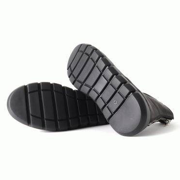 DRAPE BOOTS SNEAKERS　Burned Horse BLACK No.9