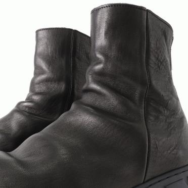 DRAPE BOOTS SNEAKERS　Burned Horse BLACK No.11