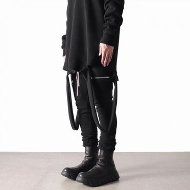 DRAPE BOOTS SNEAKERS　Burned Horse BLACK No.20