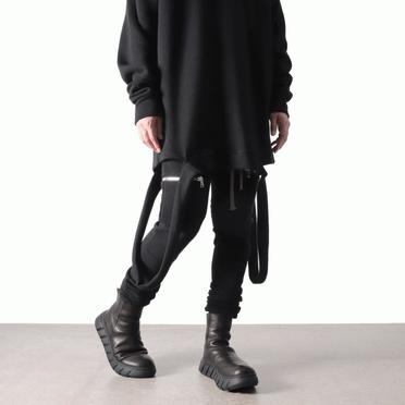 DRAPE BOOTS SNEAKERS　Burned Horse BLACK No.26