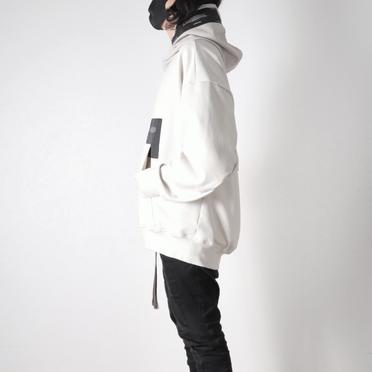 NYLON COMBO HOODED PARKA　LIGHT GRAY No.17