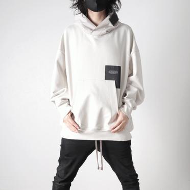 NYLON COMBO HOODED PARKA　LIGHT GRAY No.23