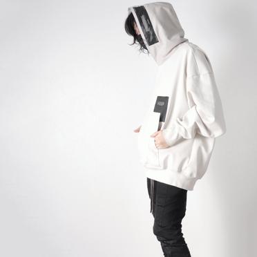 NYLON COMBO HOODED PARKA　LIGHT GRAY No.24