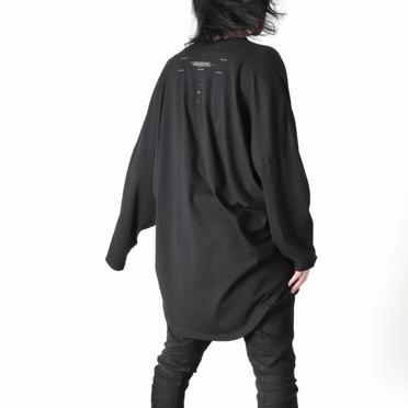 DRAPE LS T-SHIRTS　BLACK No.18