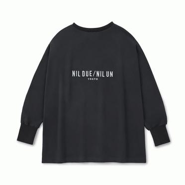 LONG SLEEVE EMBROIDERY TEE / Charcoal Gray No.1