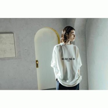 LONG SLEEVE EMBROIDERY TEE / Off White No.5