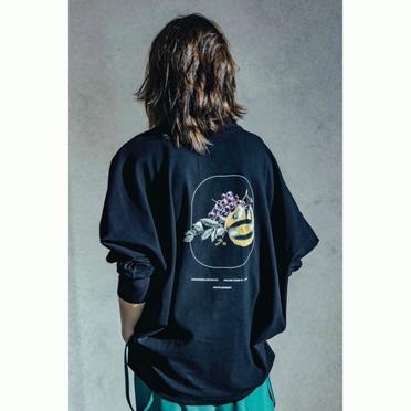 LONG SLEEVE FRUITS TEE / Black No.7