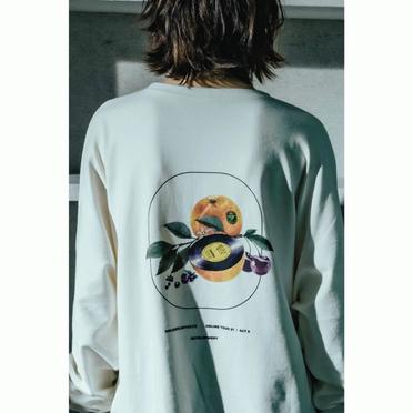 LONG SLEEVE FRUITS TEE / Off White No.7