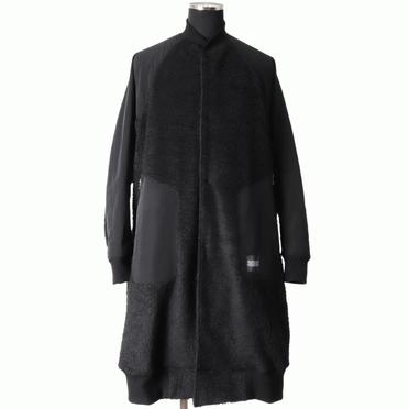 HEAVY BOA COAT　BLACK No.1