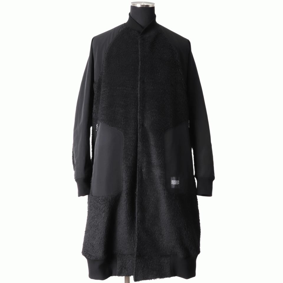 HEAVY BOA COAT　BLACK