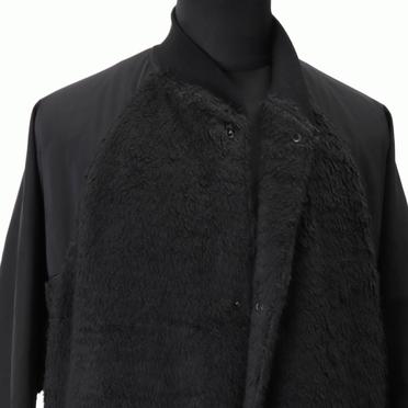 HEAVY BOA COAT　BLACK No.8