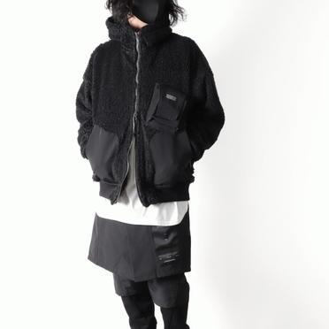 HEAVY BOA CARGO PARKA　BLACK No.25