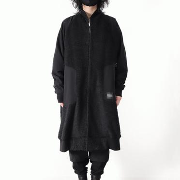 HEAVY BOA COAT　BLACK No.17