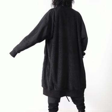 HEAVY BOA COAT　BLACK No.20