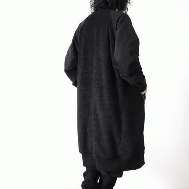 HEAVY BOA COAT　BLACK No.22