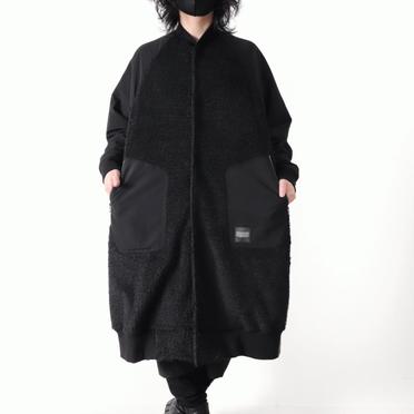 HEAVY BOA COAT　BLACK No.24