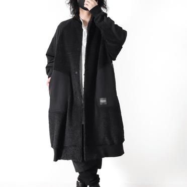 HEAVY BOA COAT　BLACK No.26