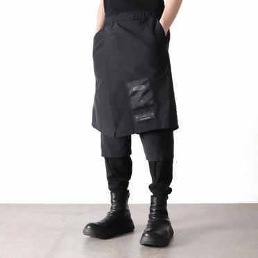 GROSGRAIN SKIRTED PANTS　BLACK No.16