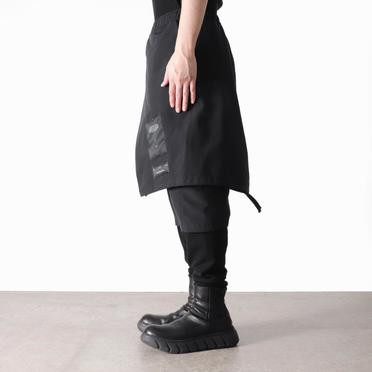 GROSGRAIN SKIRTED PANTS　BLACK No.17