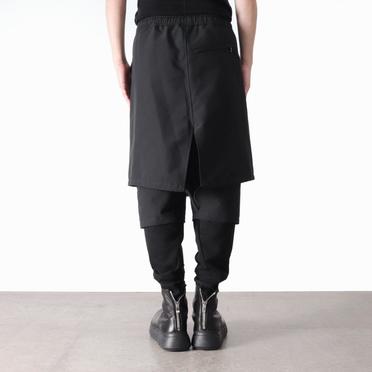 GROSGRAIN SKIRTED PANTS　BLACK No.19