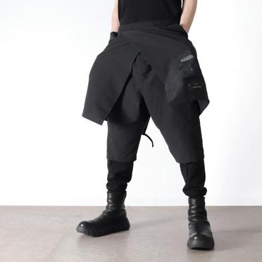 GROSGRAIN SKIRTED PANTS　BLACK No.22