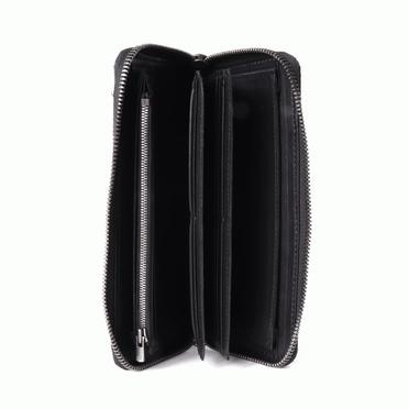 round zip long wallet　Cordovan Split BLACK No.4