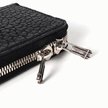 round zip long wallet　Bull Shrink BLACK No.10