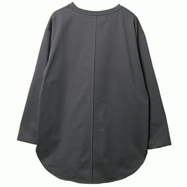 ヘムラウンドロングスリーブ Tee　CHARCOAL No.2