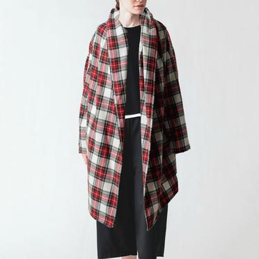 [SALE] 40%OFF　mizuiro ind wool brend check drape C/D　OFF WHITE No.13