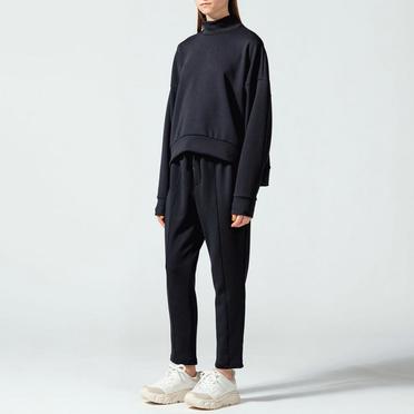 MIDIUMISOLID mock neck P/O　BLACK No.11