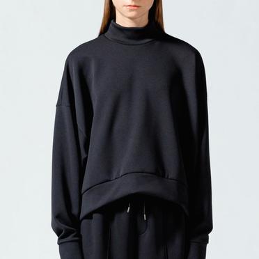 MIDIUMISOLID mock neck P/O　BLACK No.16