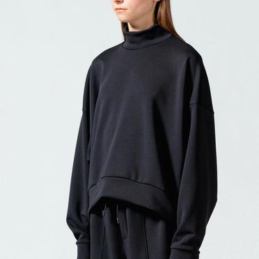 MIDIUMISOLID mock neck P/O　BLACK No.17