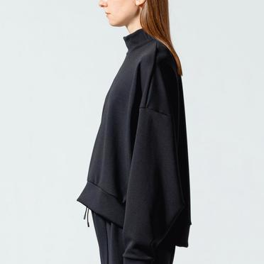 MIDIUMISOLID mock neck P/O　BLACK No.18