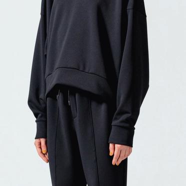 MIDIUMISOLID mock neck P/O　BLACK No.20