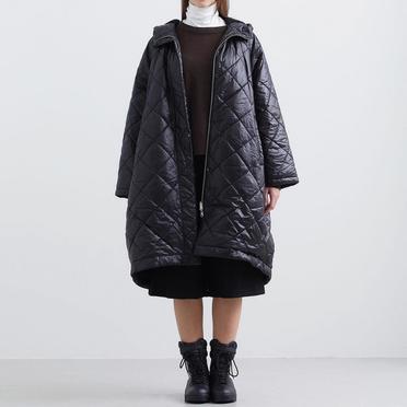 MIDIUMISOLID reversible quilting coat　BLACK No.16