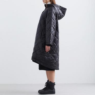 MIDIUMISOLID reversible quilting coat　BLACK No.17